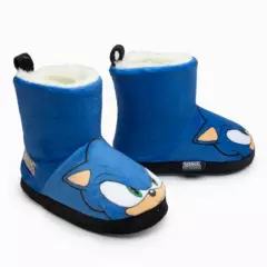 SONIC - Pantufla Bota Niño Cara Azul Sonic