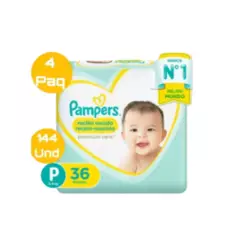 PAMPERS - Pañales Pampers Premium Care 144 Und Talla P
