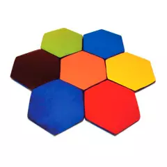 PLAYSOFT - Panal de Texturas Hexagonal 50x45x5 cm
