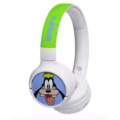 MOTOMO - Audífonos Bluetooth Disney Goofy Blanco Verde