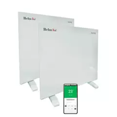 BEHNKE - Kit 2 Uni. de Calefactor Estufa Eléctrica WIFI 1000W Stellar