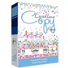 ARTIDIX - Resma Hoja tamaño Carta Excellent Copy 100% renovable 500 hojas por resma