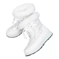 BLWOENS - Botas de algodón de nieve para Mujer - Blanca