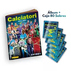 PANINI - Pack Álbum + Caja 80 Sobres Fútbol Italiano Calciatori
