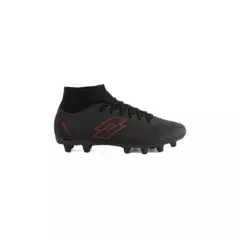 LOTTO - Zapato de Fútbol Hombre Lotto - Solista Sock FG Negro Rojo LOTTO