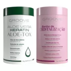 GROOVE PROFESIONAL - Botox Aloe vera + Baño de Cristalización Groove 1 kilo