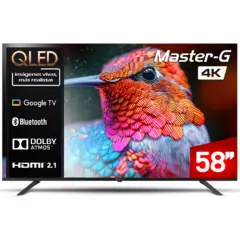 MASTER G - Smart TV QLED 58" Google TV 4K Bluetooth Frameless