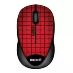 MAXELL - Mouse Óptico Inalámbrico Maxell Trace 1600 Dpi 2.4ghz Rojo