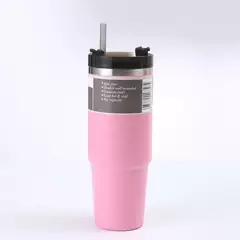 GENERICO - Vaso Termo MUG para bebida fría y caliente 890ML  Rosa
