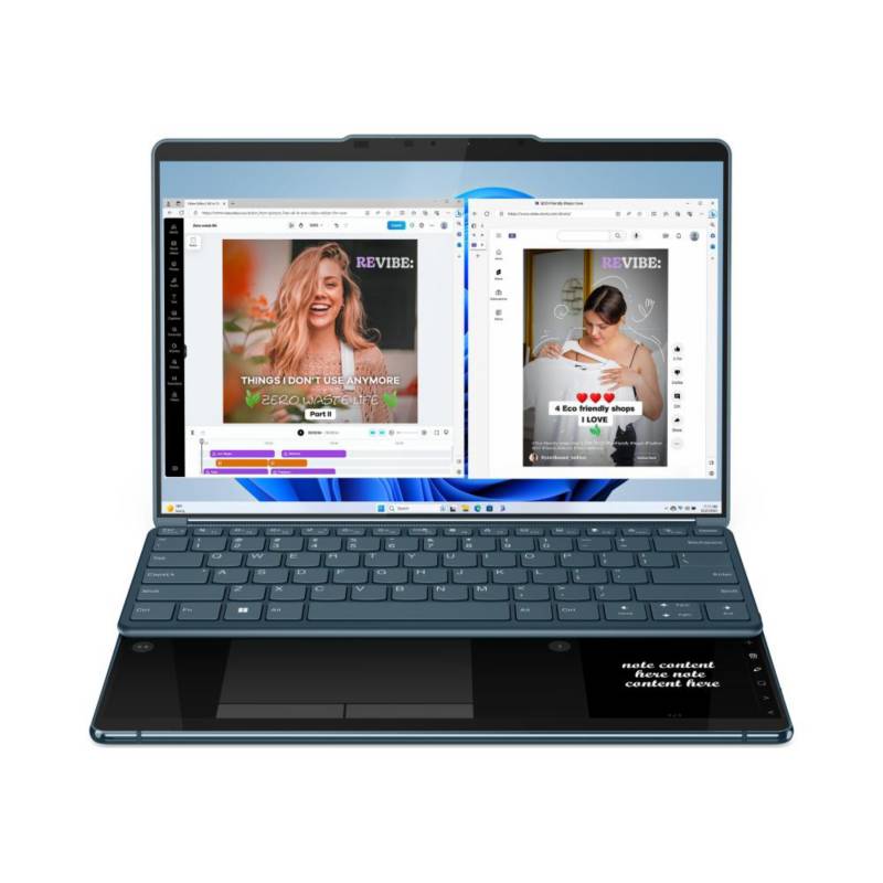 LENOVO - Notebook YogaBook 9i 9na Gen Intel Core Ultra 7 32GB RAM 1TB SSD 133 28K