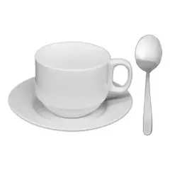 DANIEL WELLINGTON - Pack 6 Tazas Café Espresso Porcelana + Platillos + Cucharas
