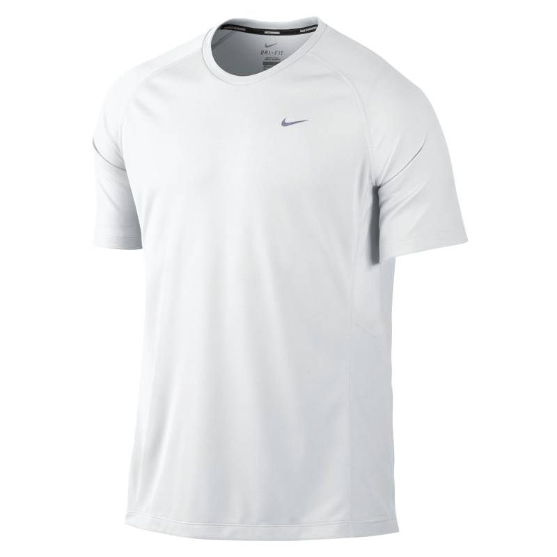 Nike - Camiseta Running Miler UV Blanco