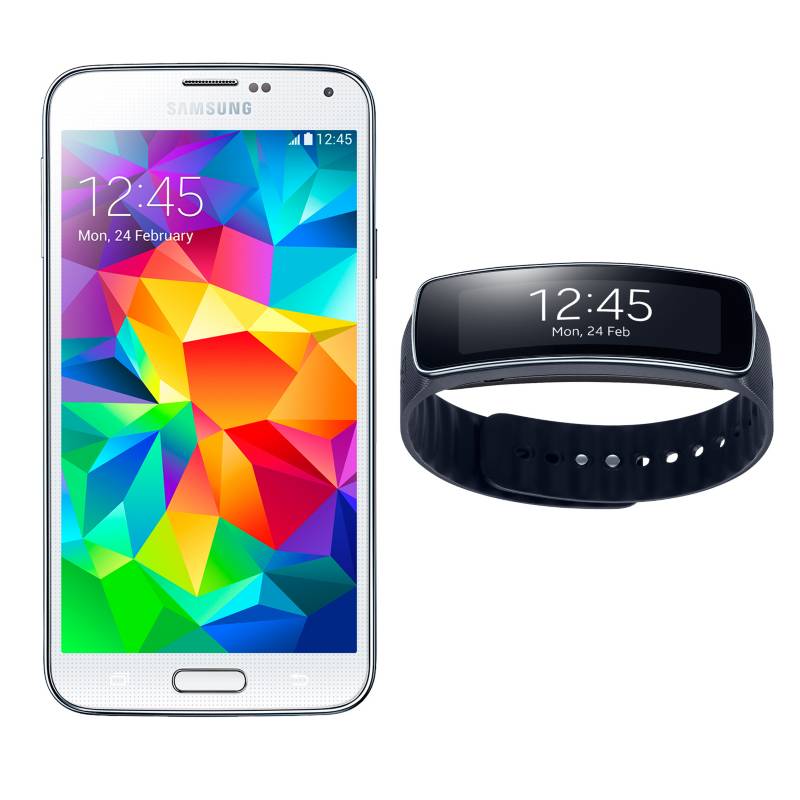  - Smartphone Galaxy S5 Blanco + Gear Fit