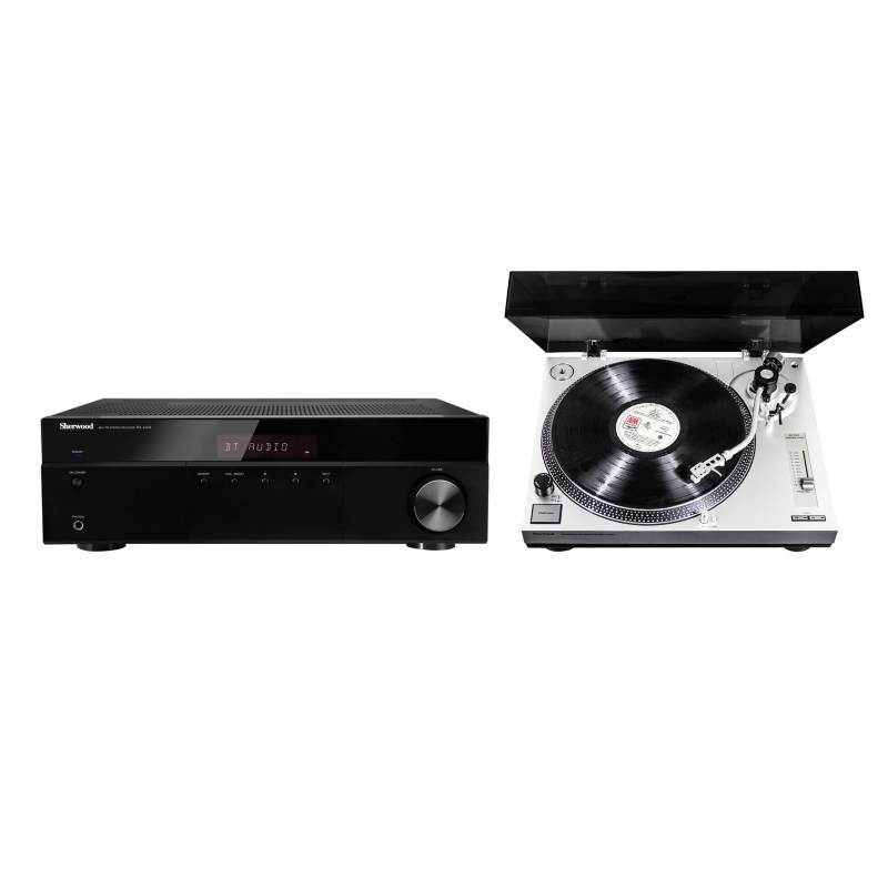  - Receiver Stereo 4508 BT + Tornamesa Profesional PM-9805