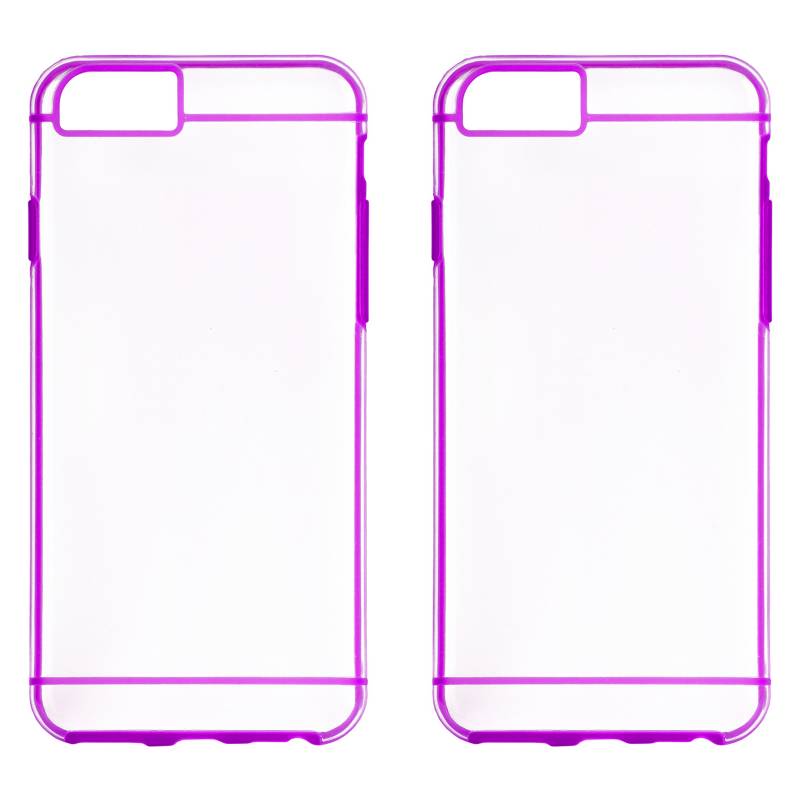  - Combo 2 Carcasas iPhone 6 Plus Púrpura