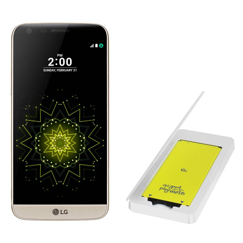  - Combo Smartphone G5 SE Dorado + Batería