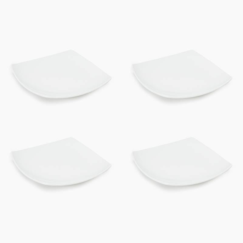 BASEMENT HOME - Set de 4 platos pan cuadrado 15cm