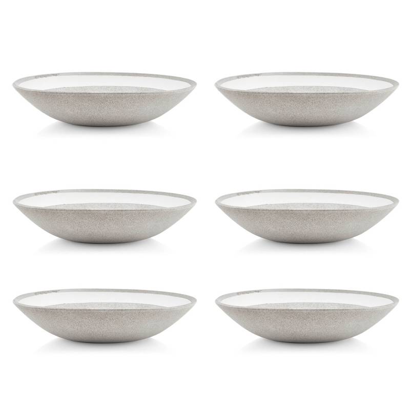 CRATE & BARREL - Set de 6 bowls bajos Pedra