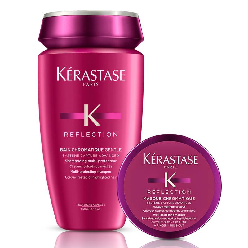 KERASTASE - Set Cuidado del Color Reflection Bain Chromatique Gentle 250 ml + Masque 75 ml