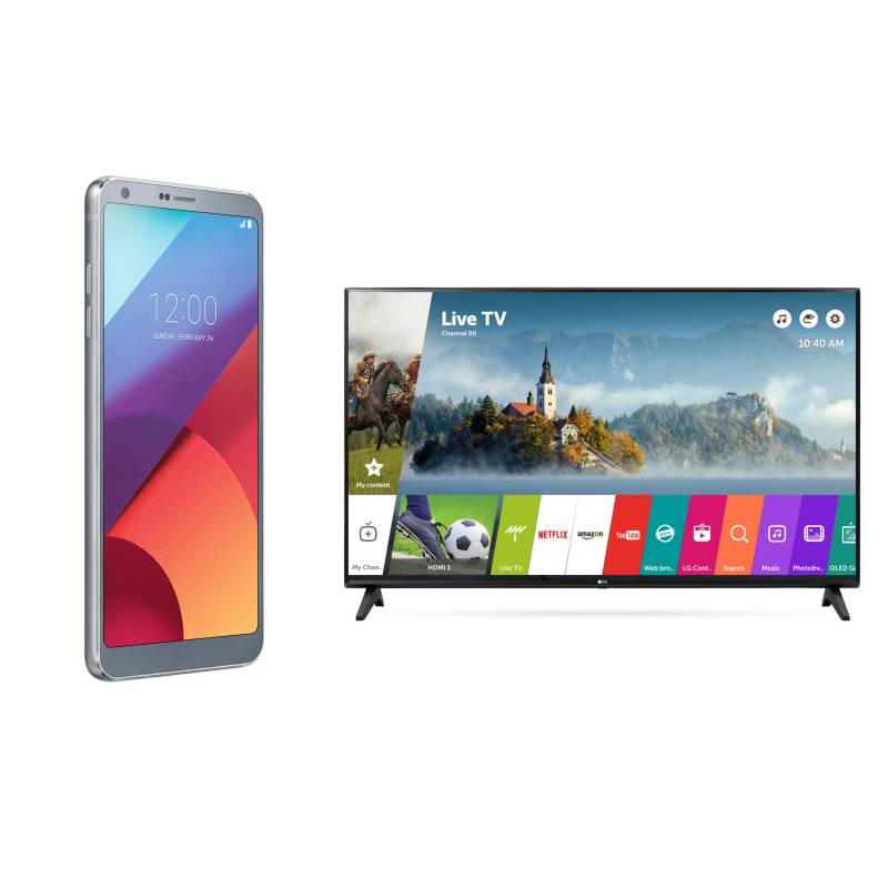  - Combo Smartphone LG G6 Gris + TV 43 Smart FHD