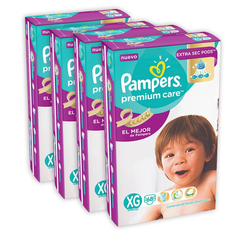 - Pack x 4 Pampers Premium Care XGD 68