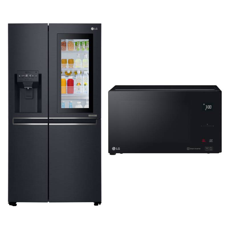  - Combo Refrigerador Side By Side French Door LS65SXTAF + Microondas