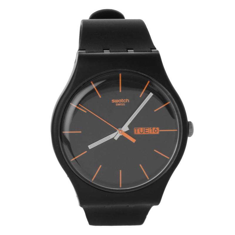 Swatch - Reloj unisex Dark Rebel SUOB704