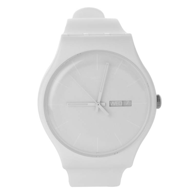 Swatch - Reloj unisex White Rebel SUOW701