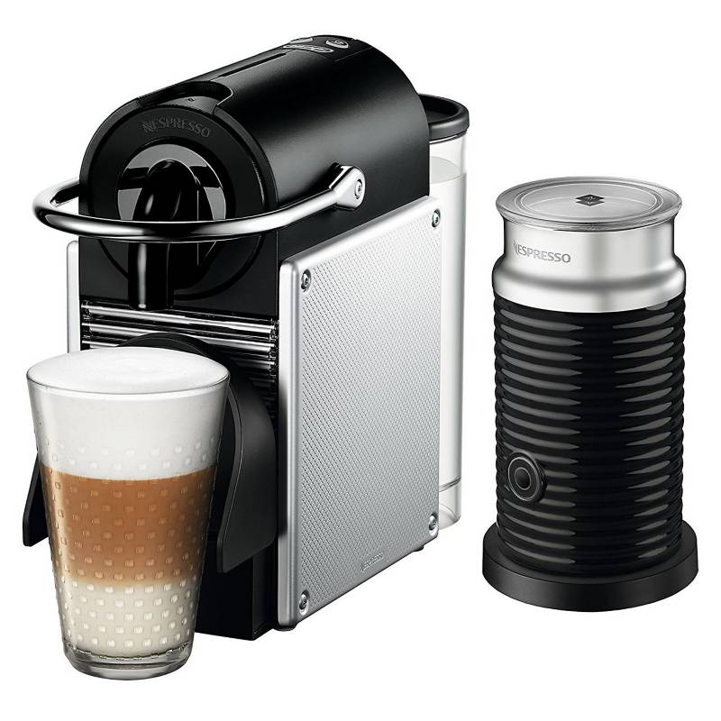 Nespresso Cafetera Pixie Aluminium + Aeroccino 3 A3KD60AR