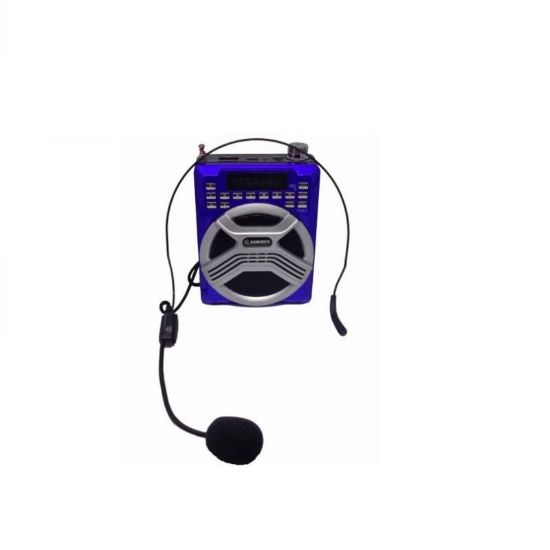 SONIVOX - Parlante portatil megáfono con micrófono tipo diad