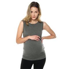 MOMS CLOSET - Camiseta maternidad mng sisa gris