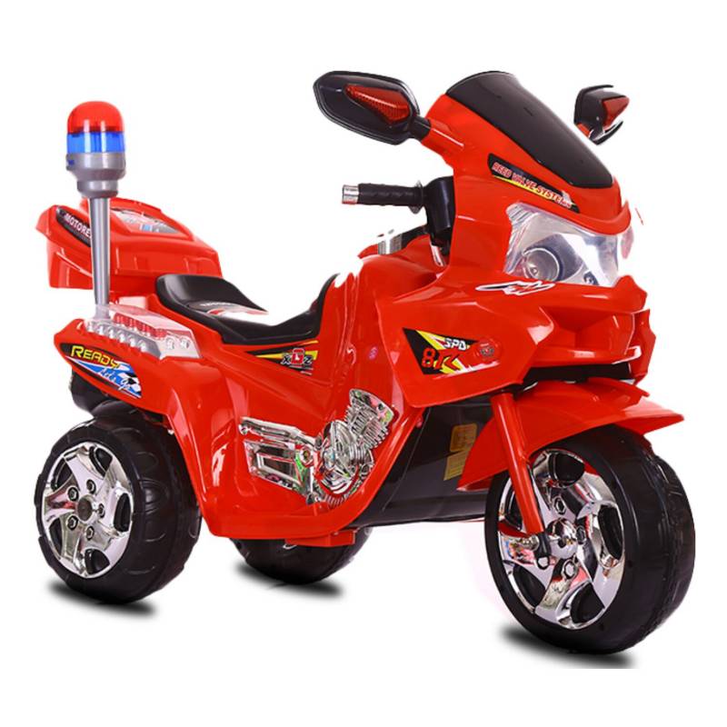Que pasa más Pionero Triciclo moto eléctrica para niños con luces y so | falabella.com