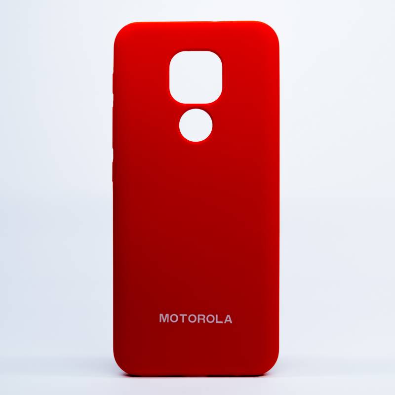 DIGICELL - Carcasa Moto E7 Plus Silicone Case Rojo