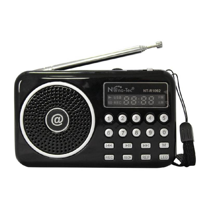 NANOTEC - Radio parlante digital portatil recargable am fm