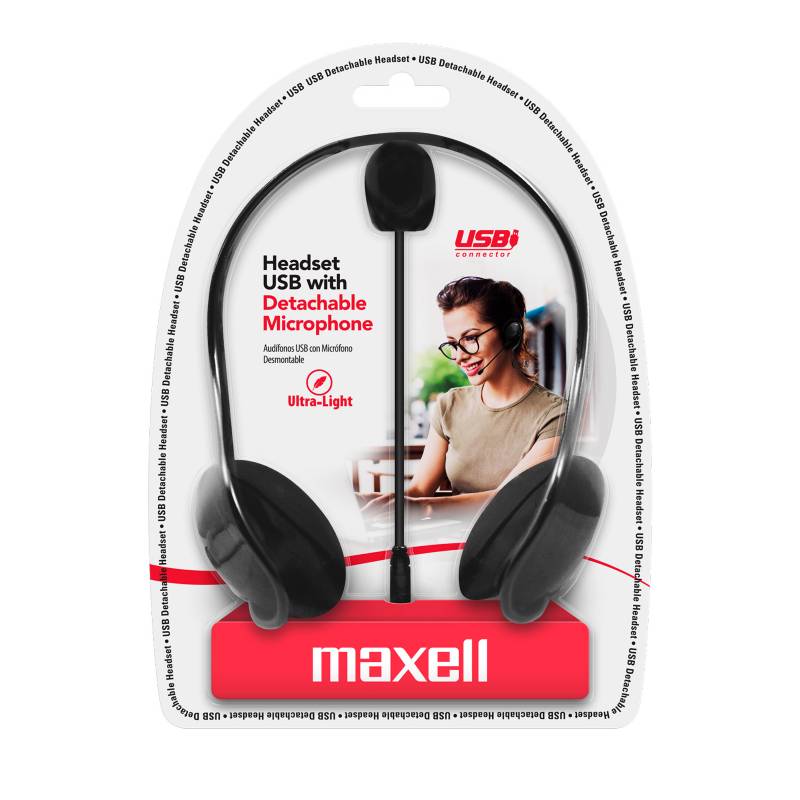 MAXELL - Diadema H-Mic Detachable Conexión Usb
