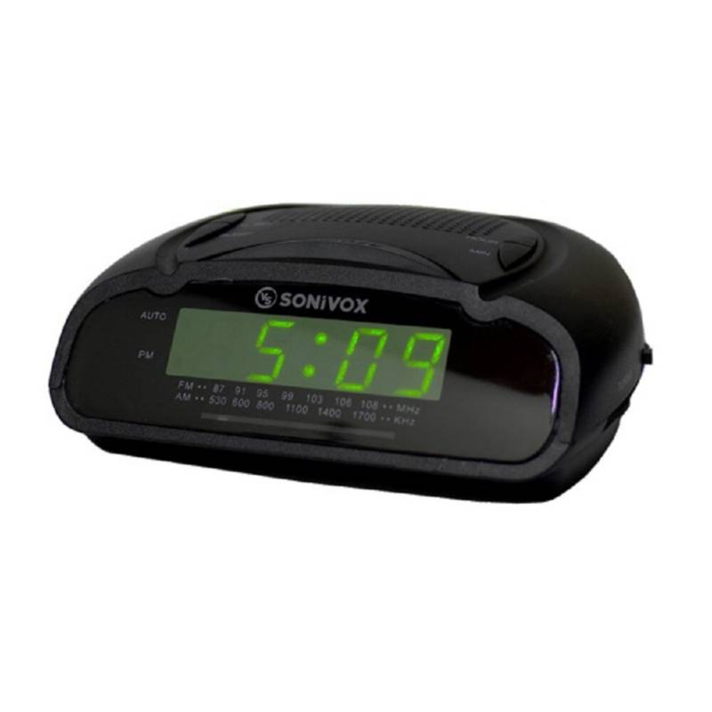 SONIVOX - Radio reloj despertador am y fm con temporizador