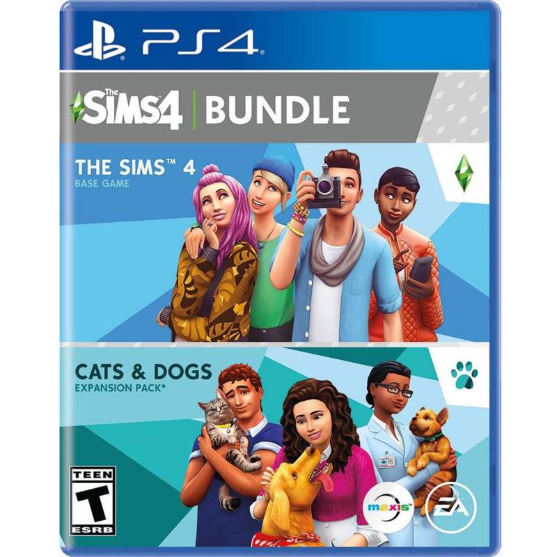 Play Station - The Sims 4 Plus Cats Dogs Bundle