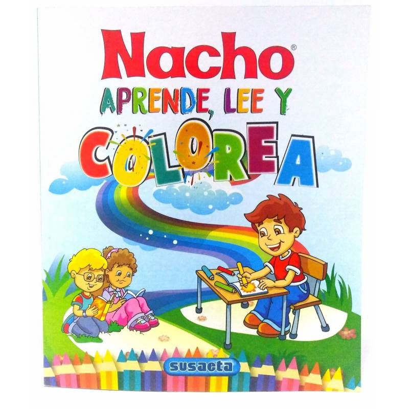 Genérico - nacho aprende, lee y colorea niños 192 pag - Susaeta