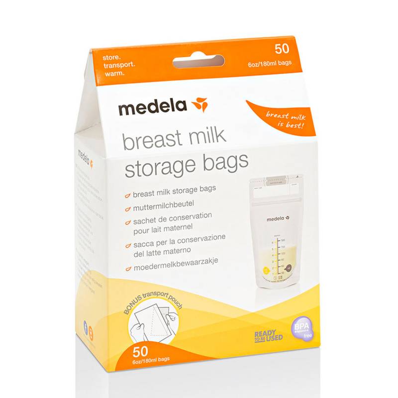 Medela - Bolsas de almacenamiento de leche Caja x 50 unidades Medela