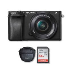SONY - Sony a6400 4k + lente16-50mm + memoria64gb + bolso