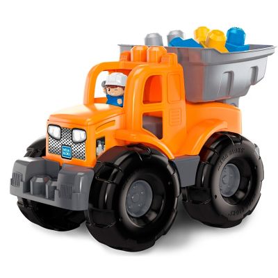 Camión Mega Bloks Volteo Transformable Naranja Ggc88