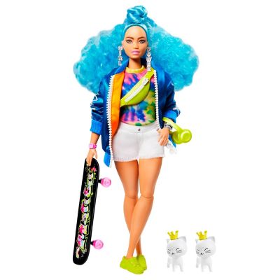 Barbie Fashionista Barbie Extra Cabello Azul Ondulado Grn30