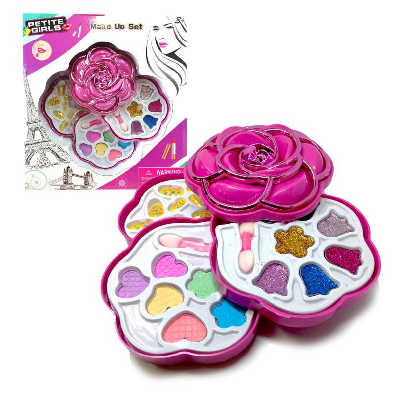 YIHUITOYS Kit maquillaje infantil juguete niña maquilla real 