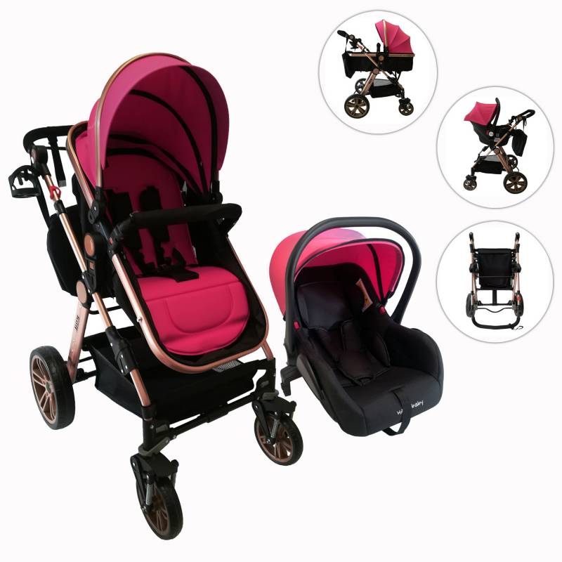 Happy Baby - Coches Travel System Alizze 3 en 1 Happy Baby