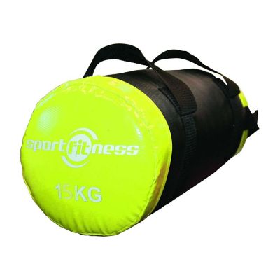 Bolsa De Poder 15Kg Negro/Amarillo Sport Fitness Sportfitness 71414