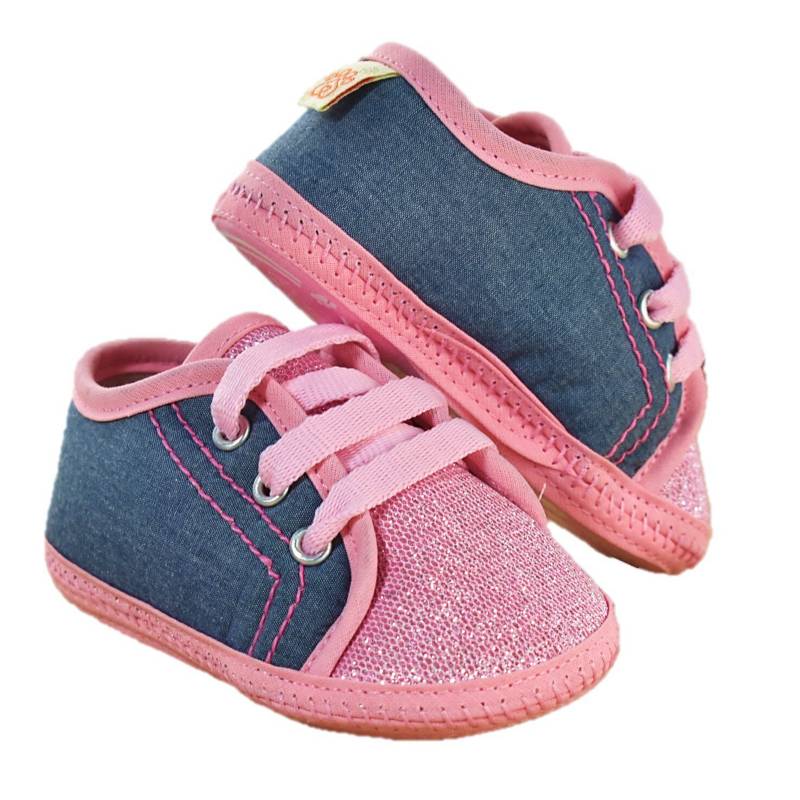 Tenis zapatos bebé niña jean Mundo Bebé falabella.com