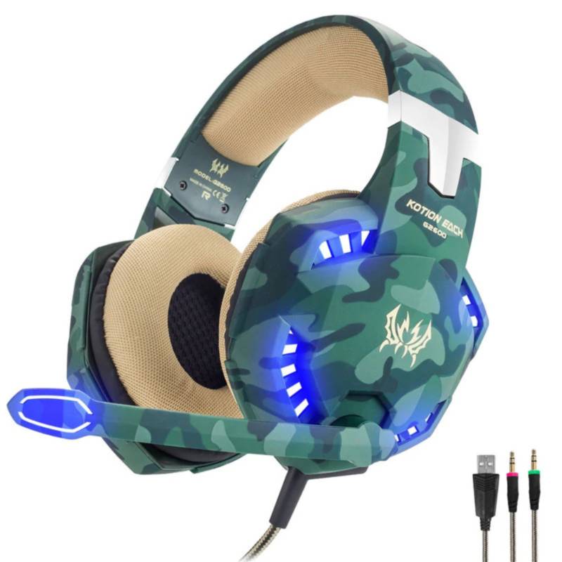 Audifonos Gamer Led Headset Pc Con Microfono Auriculares G2 – Qatar Shop