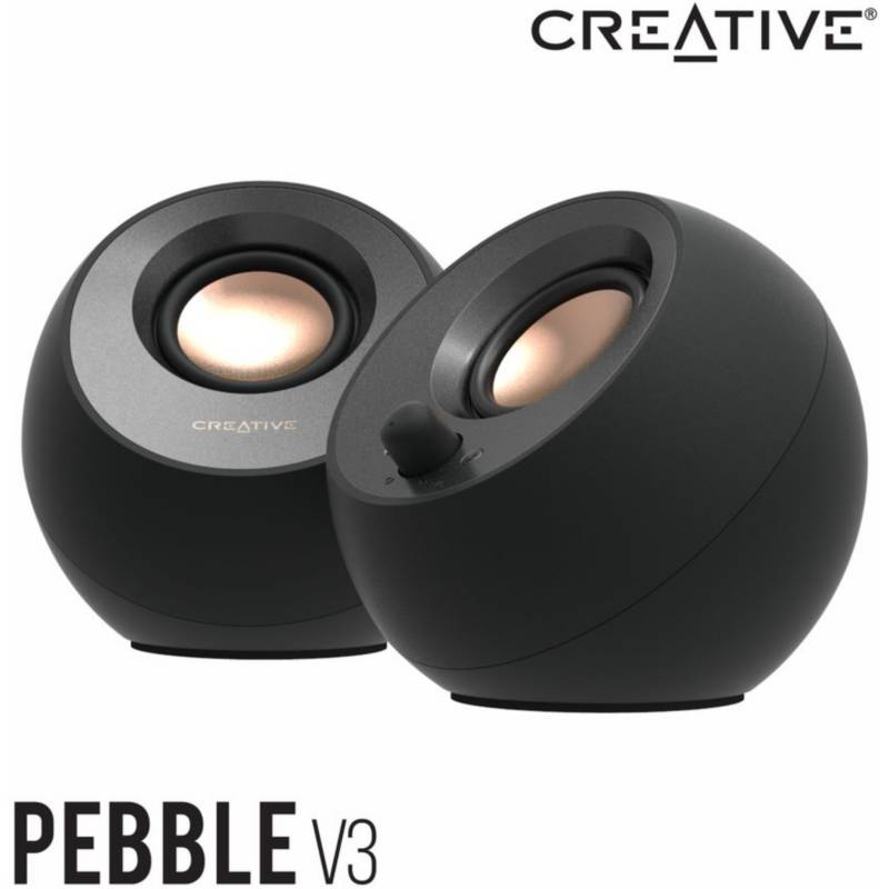 Creative pebble v3 - parlantes minimalistas - pontentes