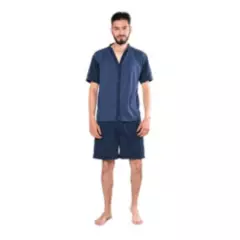 ROMANELLA - Pijama de  short Zeus CC para hombre abierta romanella - azul