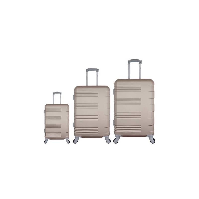 BIN COLOMBIA - Set maletas x3 222630 pulg bin-m002 champaña